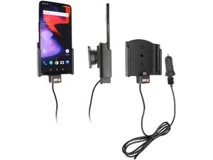 Brodit držiak do auta na OnePlus 6T, 6, bez puzdra, s nabíjaním z cig. zapaľovača/USB