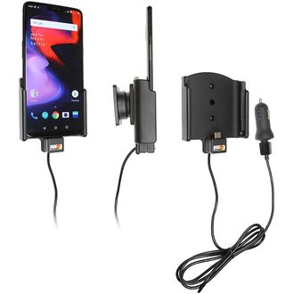 Brodit držiak do auta na OnePlus 6T, 6, bez puzdra, s nabíjaním z cig. zapaľovača/USB