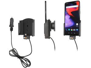 Brodit držiak do auta na OnePlus 6T, 6, bez puzdra, s nabíjaním z cig. zapaľovača/USB