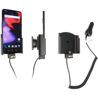 Brodit držiak do auta na OnePlus 6T, 6, bez puzdra, s nabíjaním z cig. zapaľovača