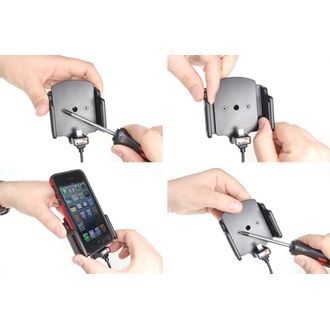 Brodit držiak do auta na Apple iPhone 12 Mini/SE2016/5 v puzdre š.62-77mm, hr. 6-10mm so skrytým pon.