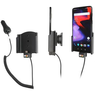 Brodit držiak do auta na OnePlus 6T, 6, bez puzdra, s nabíjaním z cig. zapaľovača