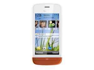 Nokia C5-03 White Burnt Orange