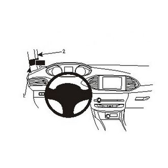 Brodit ProClip montážna konzola pre Peugeot 308 14-21, vľavo na stĺpik
