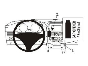Brodit ProClip montážna konzola pre BMW 520-545/M5 E60, E61 04-10, na stred vľavo
