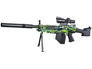 Sunny Blaster M249, pištoľ na vodné gélové pelety s príslušenstvom, zelená