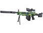 Sunny Blaster M249, pištoľ na vodné gélové pelety s príslušenstvom, zelená