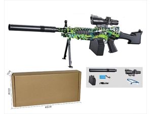 Sunny Blaster M249, pištoľ na vodné gélové pelety s príslušenstvom, zelená