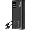 OBAL:ME EnergyPulse Powerbank 20000mAh, 22,5W, čierna