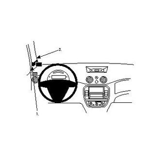Brodit ProClip montážna konzola pre Citroen C3 II 06-09, vľavo na stĺpik