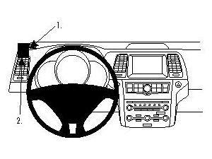 Brodit ProClip montážna konzola pre Nissan Murano/CrossCabriolet 09-14, vľavo nad mriežku ventilácie
