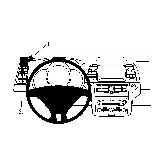 Brodit ProClip montážna konzola pre Nissan Murano/CrossCabriolet 09-14, vľavo nad mriežku ventilácie