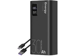 OBAL:ME EnergyPulse Powerbank 30000mAh, 22,5W, čierna