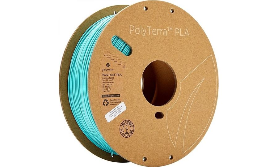 Polymaker PolyTerra PLA Arctic Teal, poškodený obal