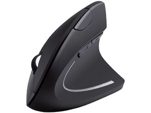 Bezdrôtová ergonomická myš, čierna