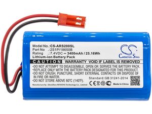 Batéria pre Arizer Solo, Arizer Solo 2, 3400 mAh