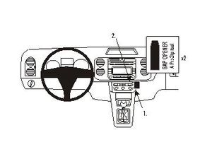 Brodit ProClip montážna konzola pre Volkswagen Golf Plus 05-09, Tiguan 08-09, na stred vpravo