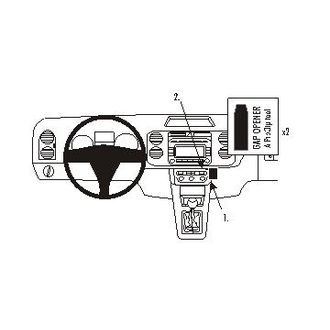 Brodit ProClip montážna konzola pre Volkswagen Golf Plus 05-09, Tiguan 08-09, na stred vpravo