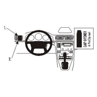 Brodit ProClip montážna konzola pre Volvo S80 99-06, vľavo