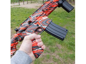Sunny Blaster M416, pištoľ na vodné gélové pelety s príslušenstvom, červená