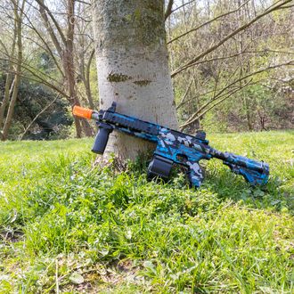 Sunny Blaster 808, detská vodná gélová vzduchová pištoľ s príslušenstvom, modrá