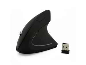 Bezdrôtová ergonomická myš, čierna