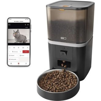 Dávkovač krmiva EMOS GoSmart s kamerou, 6 l, čierny, Wi-Fi