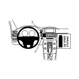 Brodit ProClip montážna konzola pre Volvo XC70 12-16/V70 II 12-16/S80 12-16, na stred