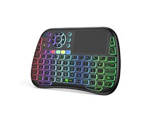Mobilly M9, mini klávesnica pre TV a iné zariadenia, bluetooth a 2,4 GHz, čierna