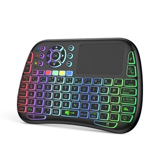 Mobilly M9, mini klávesnica pre TV a iné zariadenia, bluetooth a 2,4 GHz, čierna