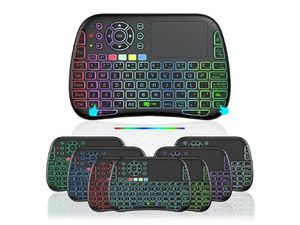 Mobilly M9, mini klávesnica pre TV a iné zariadenia, bluetooth a 2,4 GHz, čierna