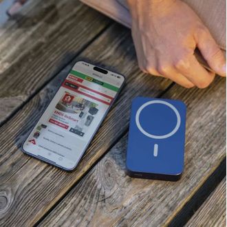 EMOS powerbank WI 1046, 10 000 mAh, 20 W+Bezdrôtová, modrá