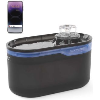 Vodná fontána EMOS GoSmart, 2,6 l, sivá, Wi-Fi