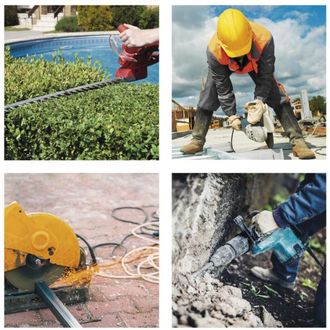 Vonkajší predlžovací kábel na cievke 25 m / 4 ks. / čierny / gumovo-neoprénový / 230 V / 2,5 mm2