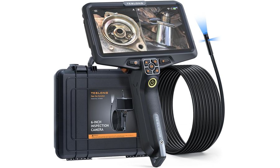 Endoskop Teslong NTS600 so 6" LCD displejom, 7,9 mm sondou, trojitou kamerou, 5 m káblom
