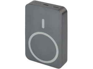 EMOS powerbank WI 1046, 10 000 mAh, 20 W+Bezdrôtová, sivá