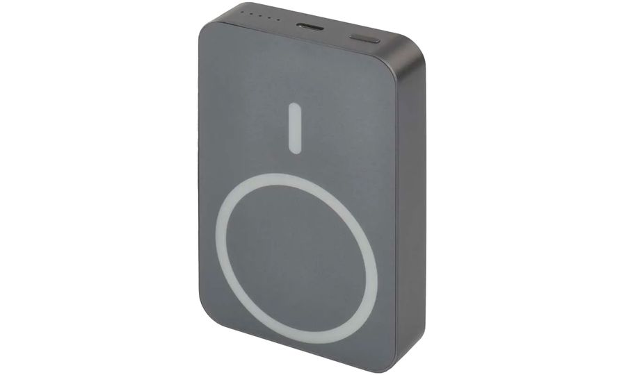 EMOS powerbank WI 1046, 10 000 mAh, 20 W+Bezdrôtová, sivá