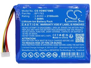 Batéria pre 5" digitálnu detskú video pestúnku V-Tech, video pestúnku Leapfrog LF2423 a ďalšie, Li-Ion