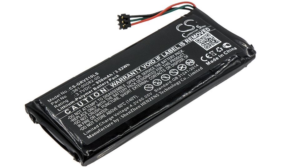Batéria pre Garmin Varia TL/RTL510/Varia RTL501, 950mAh, Li-Pol