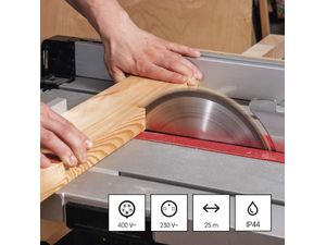 Vonkajší predlžovací kábel na bubne 25 m / 3 zásuvky / čierna / guma / 230V/400V / 1,5 mm2