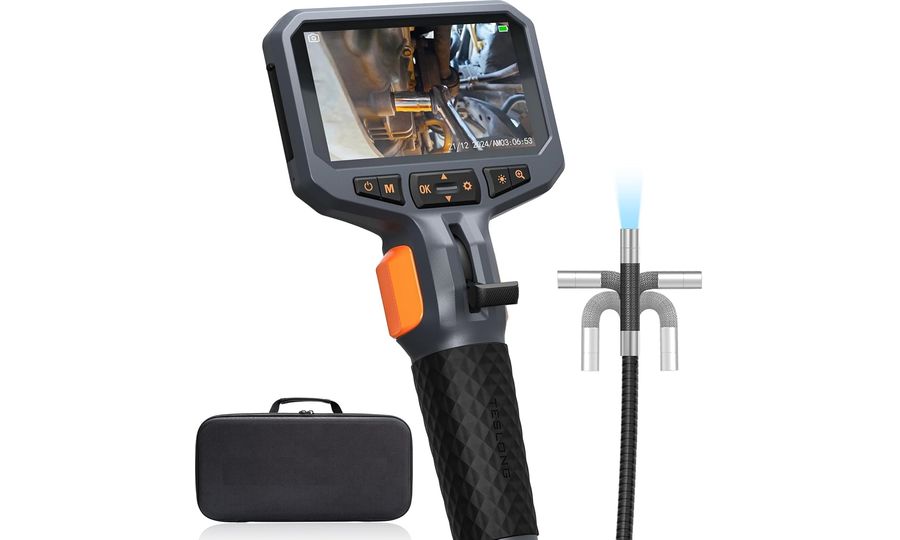 Endoskop Teslong TD450S so 4,5" displejom IPS, 8,5 mm sondou, 1,55 m káblom