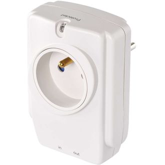 Prepäťová ochrana EMOS, 1 zásuvka, konektor, ochrana pre RJ45 a RJ11