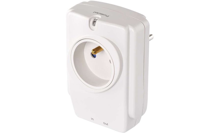 Prepäťová ochrana EMOS, 1 zásuvka, konektor, ochrana pre RJ45 a RJ11