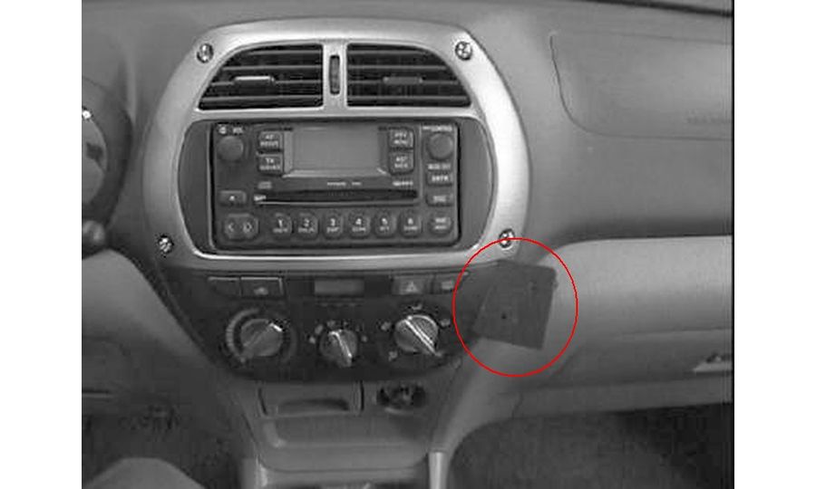 Brodit ProClip montážna konzola pre Toyota RAV 4 01-03, na stred vpravo