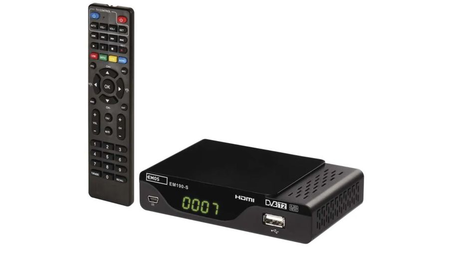 Set-top box EMOS EM190-S HD HEVC H265 (DVB-T2)