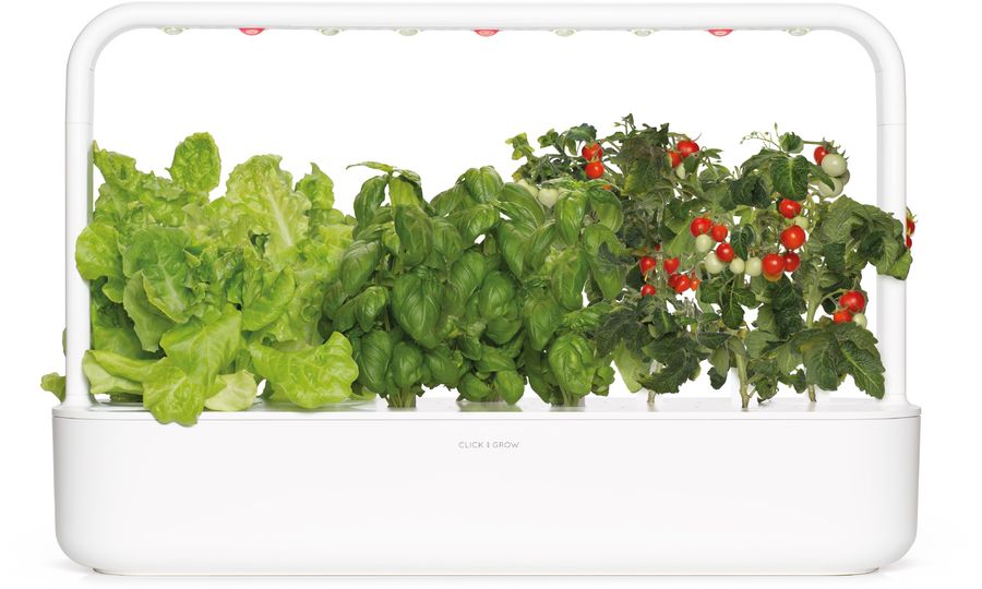 Click and Grow Smart Garden 9 Pro šikovný kvetináč + 9ks kapsúl so semienkami, biely