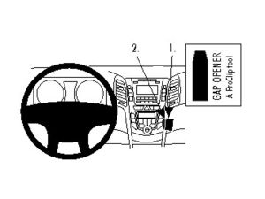 Brodit ProClip montážna konzola pre Hyundai i30 12-16, na stred vpravo