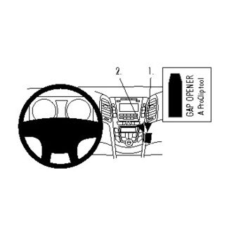 Brodit ProClip montážna konzola pre Hyundai i30 12-16, na stred vpravo