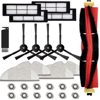 Sada kefiek a filtrov Mobilly pre Roborock S5, S6, S6 Pure, čierna