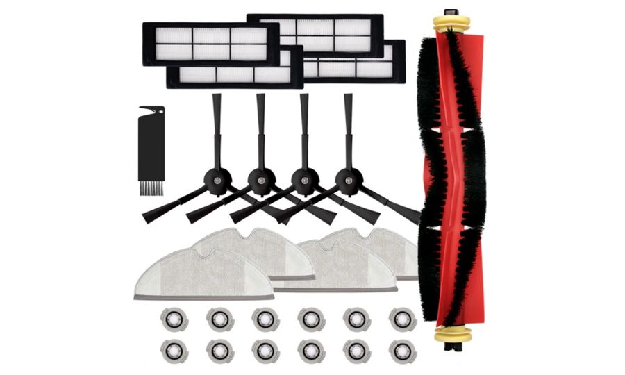 Sada kefiek a filtrov Mobilly pre Roborock S5, S6, S6 Pure, čierna
